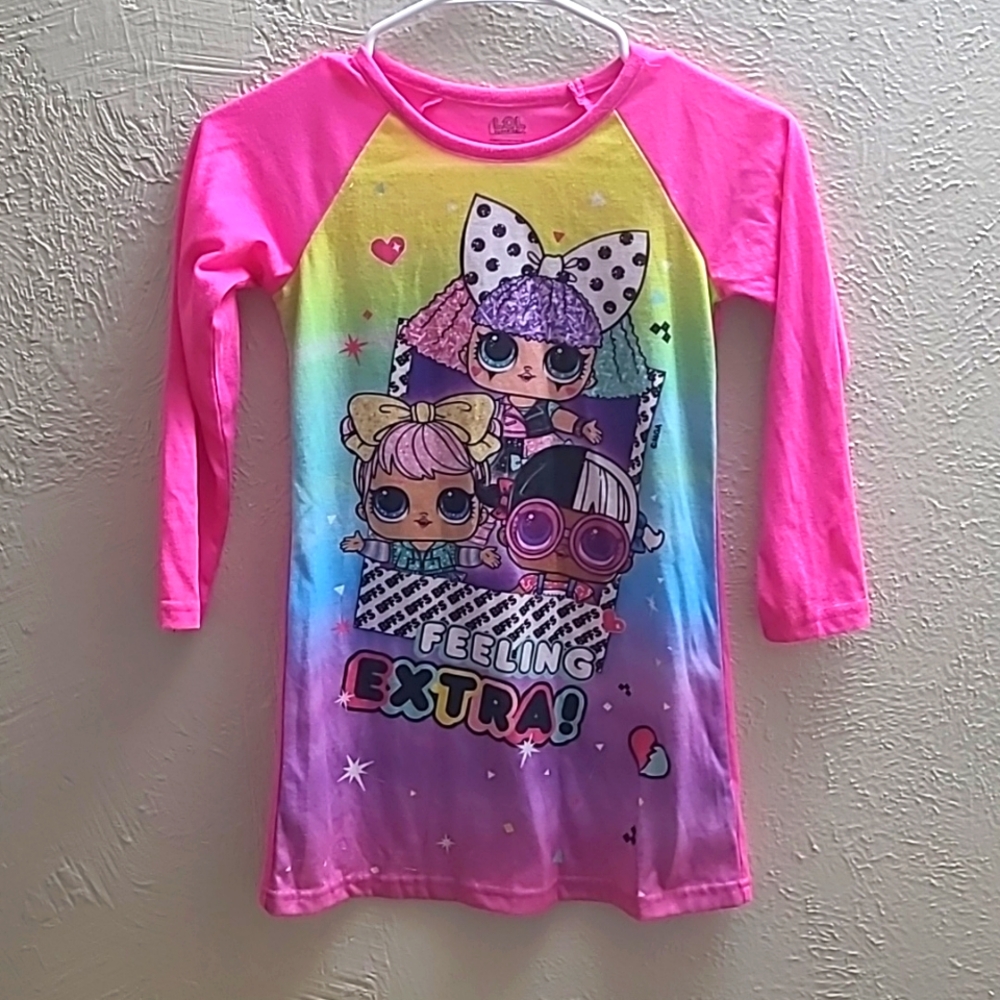 L.O.L. Surprise Girls Pajamas Dress size 6